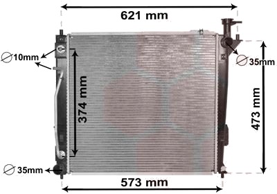 VAN WEZEL 82002339 Radiator, motorkjøling