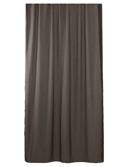 compliments Lines Shower Curtain W/Eyelets 200 Cm - Brown - 140X200CM