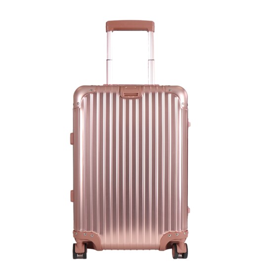 Borg Living Kabinkoffert - Aluminiumskoffert - Rose-gull - Luksuriøs trolley med TSA-lås - 36 liter Borg Living Kabinkoffert - Aluminiumskoffert - Rose-gull - Luksuriøs trolley med TSA-lås - 36 liter