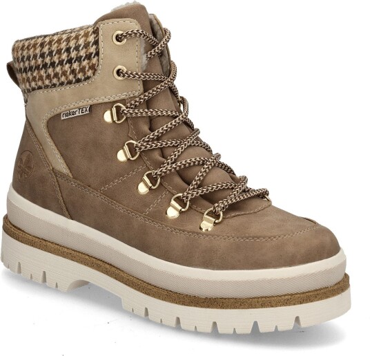 Rieker Rieker Ladies Mid Height Boots Y6210 64 Beige BEIGE 41 Rieker Rieker Ladies Mid Height Boots Y6210 64 Beige BEIGE 41