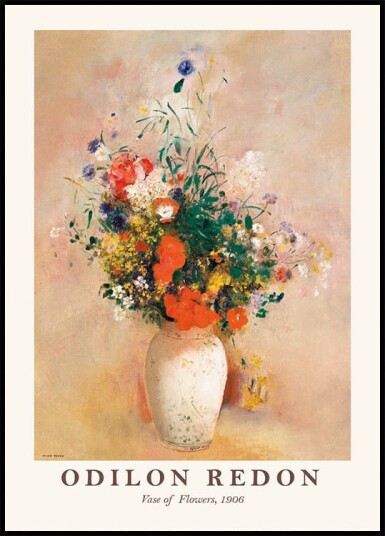 Odilon Redon Vase of Flowers Plakat Plakat / 70x100cm