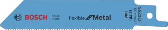 Bosch Powertools Bosch Flexible For Metal S 522 Ef - Sagblad - For Metall - 5 Deler - Lengde: 100 Mm - Bredde: 19 Mm