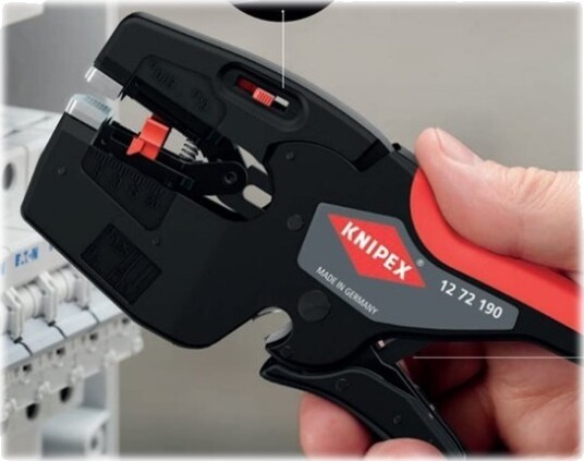 Knipex Nexstrip Kabelkutter og Avisoleringsverktøy 190 mm Knipex Nexstrip Kabelkutter og Avisoleringsverktøy 190 mm