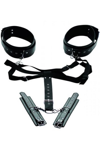 Acquire Easy Access Thigh Harness With Wrist Cuffs