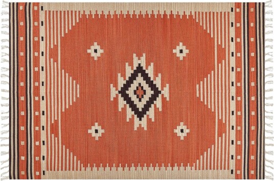Gavar Bomullsteppe 160x230 cm Oransje