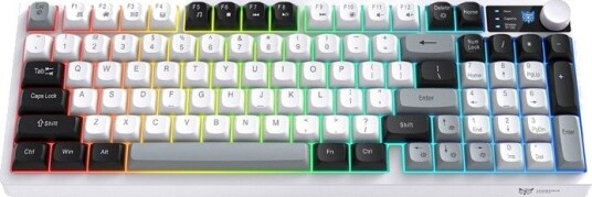 Onikuma MT902 2,4GHz Gamingtastatur Svart/Hvit