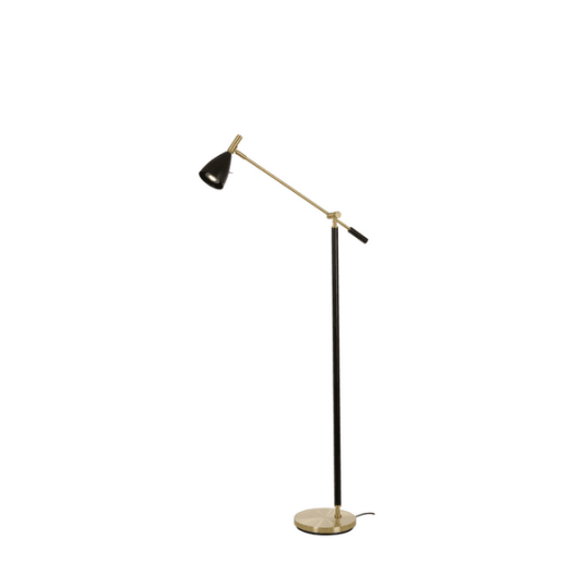Belid Frank 2.0 Gulvlampe sort messing