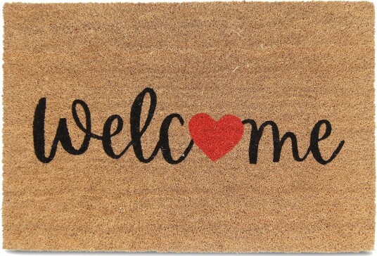 Dørmatte Heart natur Størrelse: 60 x 90 cm Dørmatte Heart natur Størrelse: 60 x 90 cm