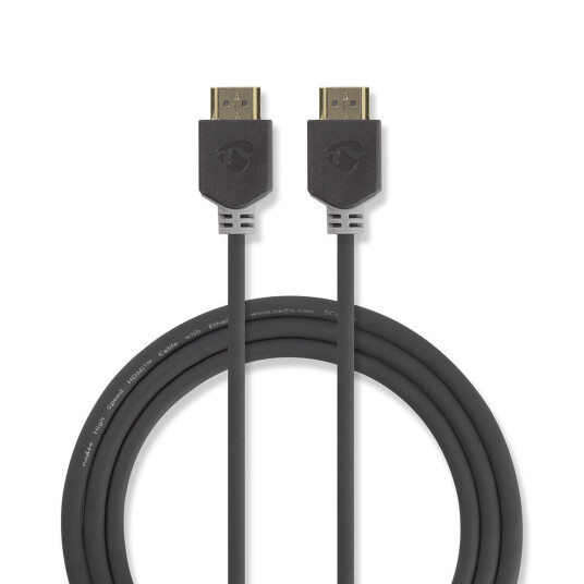 Ultra High Speed HDMI-kabel Koksgrå 3 meter