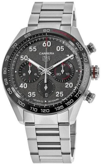 TAG Heuer Herreklokke CBN2A1F.BA0643 Carrera Sort/Stål Ø44 mm TAG Heuer Herreklokke CBN2A1F.BA0643 Carrera Sort/Stål Ø44 mm