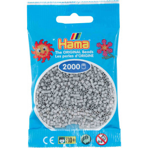 Hama Mini Perler 501-70 Lysegrå 2000 stk Hama Mini Perler 501-70 Lysegrå 2000 stk