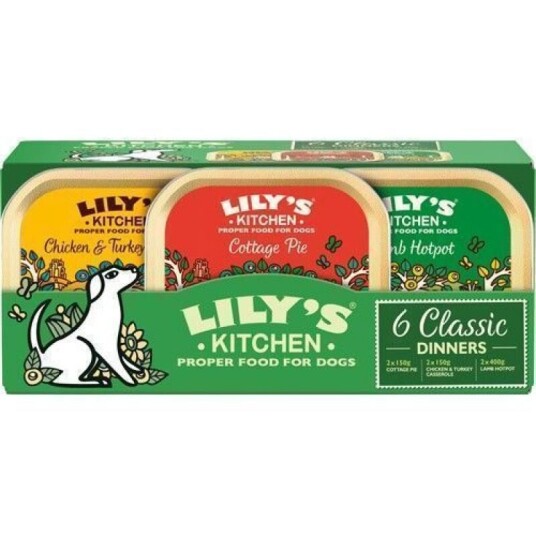 Lily's Kitchen Multipack Classic Dinners Våtfôr til hund 6x150 g