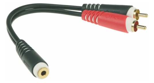 Klotz AYS-6 Y-Kabel Minijack Hun til 2x Phono RCA Han Klotz AYS-6 Y-Kabel Minijack Hun til 2x Phono RCA Han