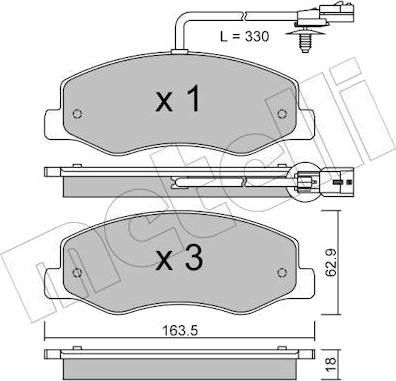 METELLI 22 0900 0 Bremseklosser