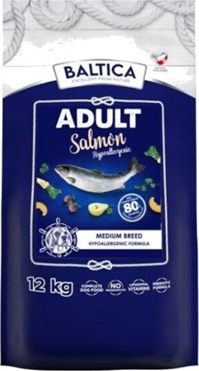 Baltic Agro Baltica Baltica Karma Våtfôr Med Laks Til Mellomstore Hunder 12 kg Baltic Agro Baltica Baltica Karma Våtfôr Med Laks Til Mellomstore Hunder 12 kg