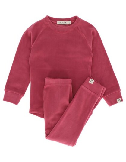 Gullkorn Design Gullkorn Jona fleece sett varm rosa 122/128