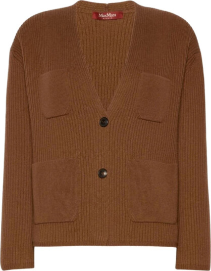 Max Mara Dame Strikkevarer Brun S,