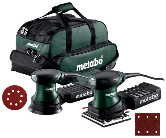 Metabo Kombipakke: Rystesliper FSR 200 + Eksentersliper FSX 200