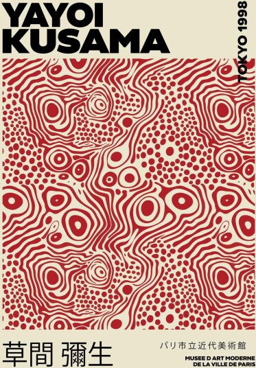 Plakat   Yayoi Kusama Tokyo 1998