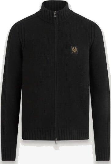 Belstaff Watch Zip Cardigan Dark Ink BLACK XXL
