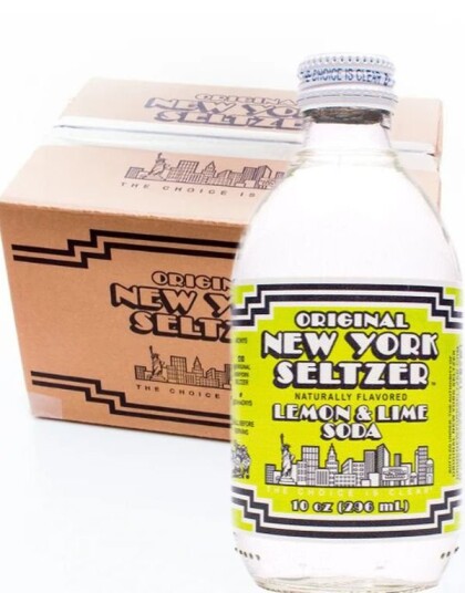 12 stk Original New York Seltzer Lemon & Lime Soda Brus med Sitron og Limesmak Hel Eske 3,55 liter USA 12 stk Original New York Seltzer Lemon & Lime Soda Brus med Sitron og Limesmak Hel Eske 3,55 liter USA