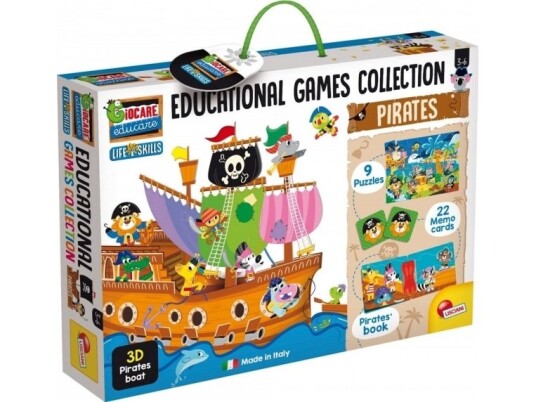 Lisciani Collection Of Educational Games Pirates