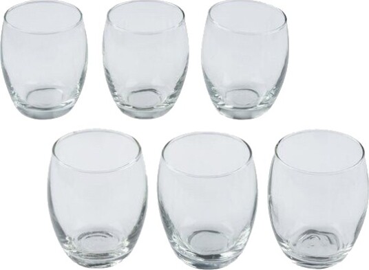 Runde drikkeglass i 6 pakning med et volum på 35 cl