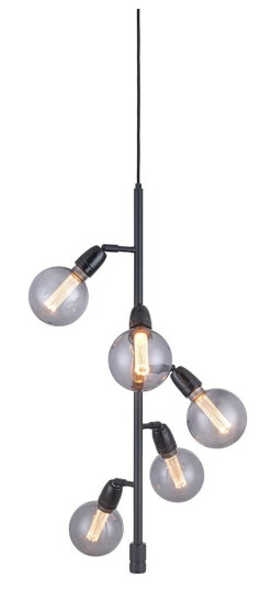 Halo Design Compass Pendel Sort 5 Lys