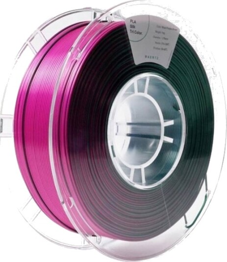 Maertz PLA Silk Filament 1.75 mm 1000 g Blå/Lilla/Grønn PMMA-1022-001
