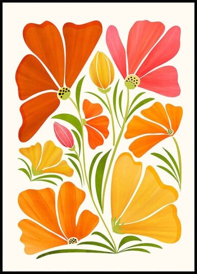 Spring Wildflowers Plakat Plakat / 21x30cm Spring Wildflowers Plakat Plakat / 21x30cm