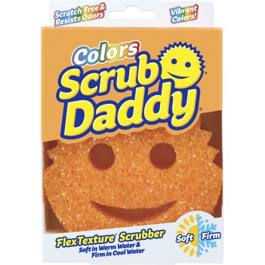 Scrub Daddy Colors FlexTexture Scrubber Orange Scrub Daddy Colors FlexTexture Scrubber Orange