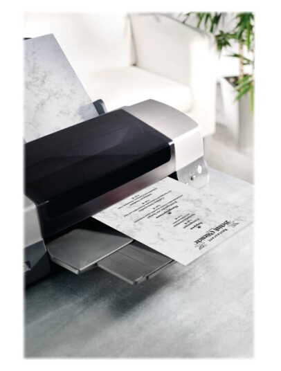 Sigel Design Paper DP371 - Marmorgrå - A4 (210 x 297 mm) - 90 g/m² - 100 ark marmorert papir