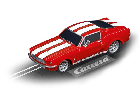 Carrera Ford Mustang 67 Fjernstyrt Bil Rød 1:43 Carrera Ford Mustang 67 Fjernstyrt Bil Rød 1:43