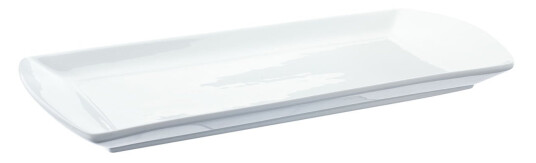 Pulsiva Tallerken Loa; 38.5x17x3.5 cm LxBxH; Hvit; Rektangulær; 3 Stykk / Forpakning