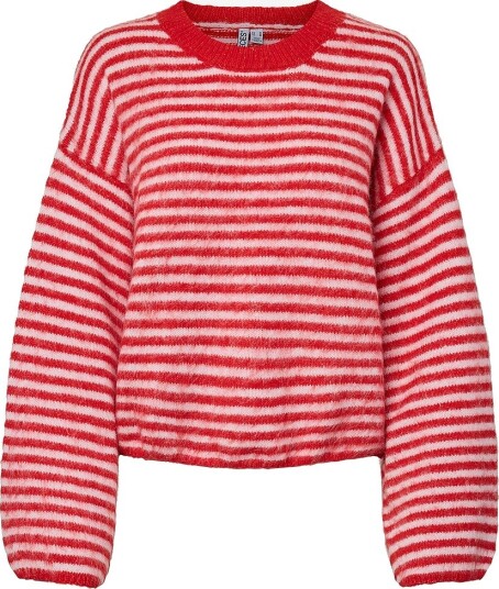 pieces   Genser Pcada Ls O Neck Knit Bc   Rød