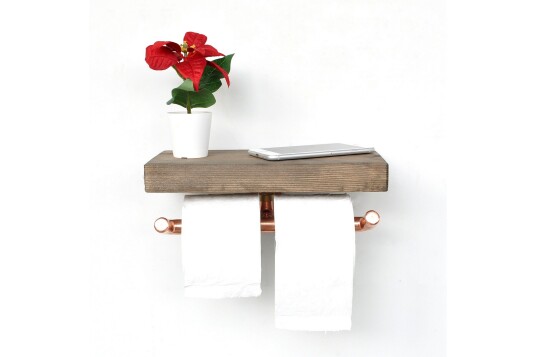 Vegghylle Duso 30 cm Rosegull | valnøtt