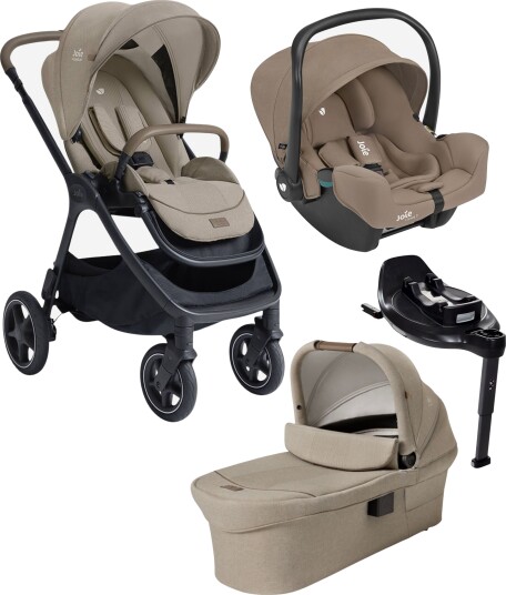 Joie Finiti Duovogn inkl. Babybilstol &  Base Cashew