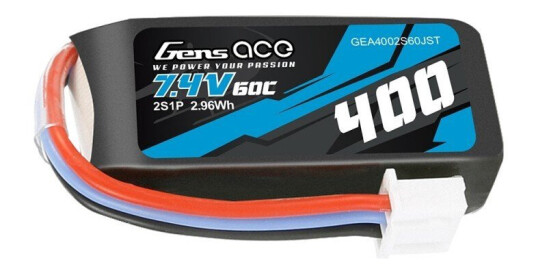 Gens 2s   400mAh - 60C - Gens Ace M1/T15 JST