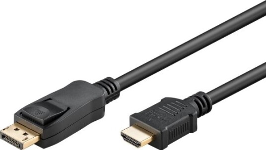 Goobay 64845 1 M Displayport Hdmi Type A Standard Hankjønn Hankjønn Rett