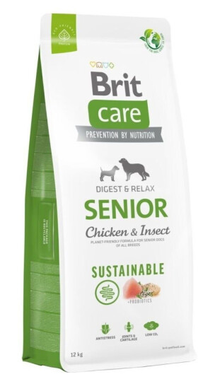 Brit Care Senior Hundemat 12 kg med Kylling og Insekt