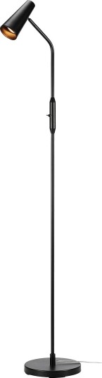 Markslöjd Gulvlampe Crest 1L Svart Gulvlamper