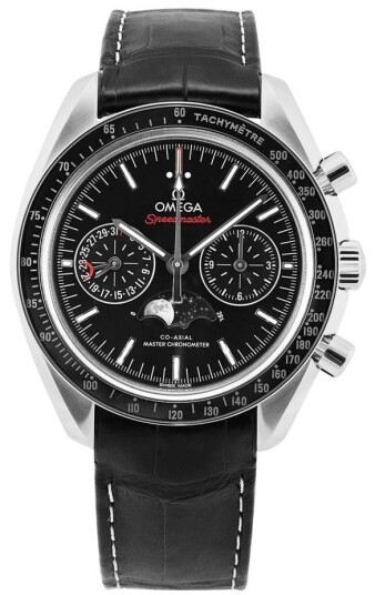 Omega Herreklokke 304.33.44.52.01.001 Speedmaster Moonwatch Sort/Lær Omega Herreklokke 304.33.44.52.01.001 Speedmaster Moonwatch Sort/Lær
