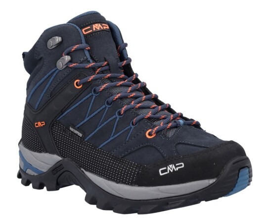 CMP Rigel Mid WP Herre B.Blue/Flash Orange 45
