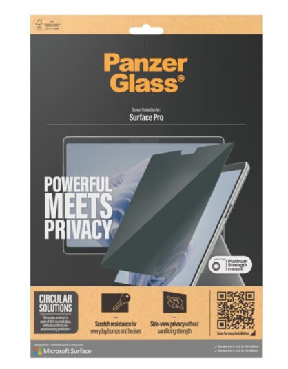 PanzerGlass Skjermbeskyttelse for nettbrett ultrabred passform glass med personvernsfilter for Microsoft Surface Pro 10 for Business Pro 1
