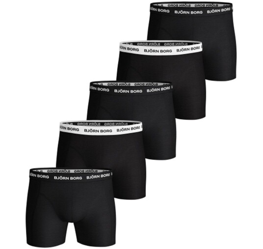 Björn Borg Cotton Stretch Boxer 5p Blacker Xs Underklær
