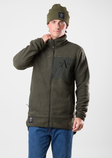 Slade Pile Jacket Olive 2xl Pile Jakker Slade Pile Jacket Olive 2xl Pile Jakker