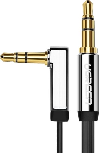 Ugreen Flat Aux Lydkabel 3,5 Mm Mini Jack 5 M Sølv 10729