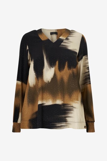Pont Neuf - Bluse PNFeluca Blouse - Brun Pont Neuf - Bluse PNFeluca Blouse - Brun