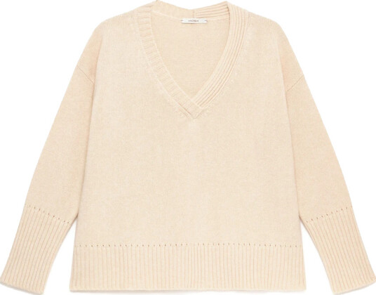 Maliparmi Dame Strikkevarer Beige S,