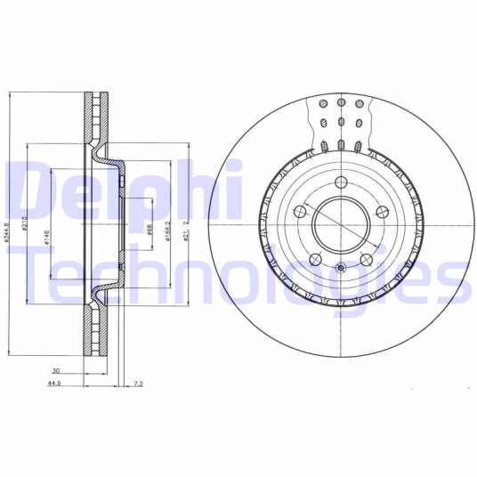 Bremseskive DELPHI BG9110C Bremseskive DELPHI BG9110C